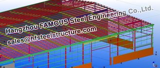 Chine Conceptions structurelles en acier de génie civil d'atelier pour des fabrications fournisseur