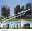 Chine Les appartements ont fabriqué les bâtiments à pans de bois en acier d&#039;étage multi, bâtiments préfabriqués en acier ayant beaucoup d&#039;étages de gratte-ciel usine