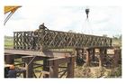Chine Morden a galvanisé/pont de Bailey de soudure d&#039;acier de construction avec l&#039;appui de métaux lourds usine