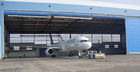 Hangars en acier simples d'avions de la baie PEB avec les portes roulées électriques