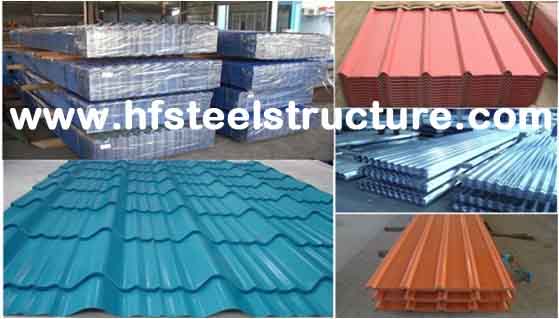 La toiture enduite en métal de couleur couvre Customzied pour la structure métallique