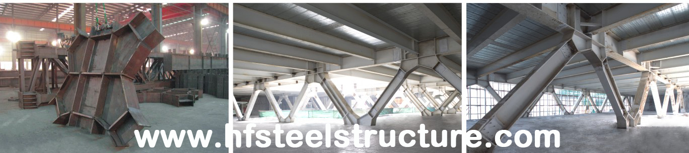 Bâtiments en acier commerciaux galvanisés préfabriqués d'immersion chaude avec de l'acier laminé à froid