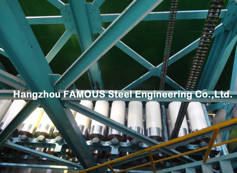 PPGI a enduit la bobine d'une première couche de peinture en acier ridée couvrant le fabricant de la Chine de feuille