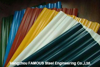 Feuilles industrielles de toiture en métal pour le mur du bâtiment d'usine d'atelier de hangar d'acier