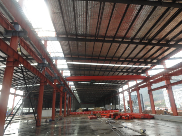 Bâtiment industriel en acier de construction préfabriqué et Pré-machiné d'entrepôt